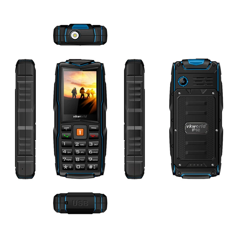 Оригинальный VKWORLD новый камень V3 сотовый телефон 3000 мАч 2MP Камера IP68