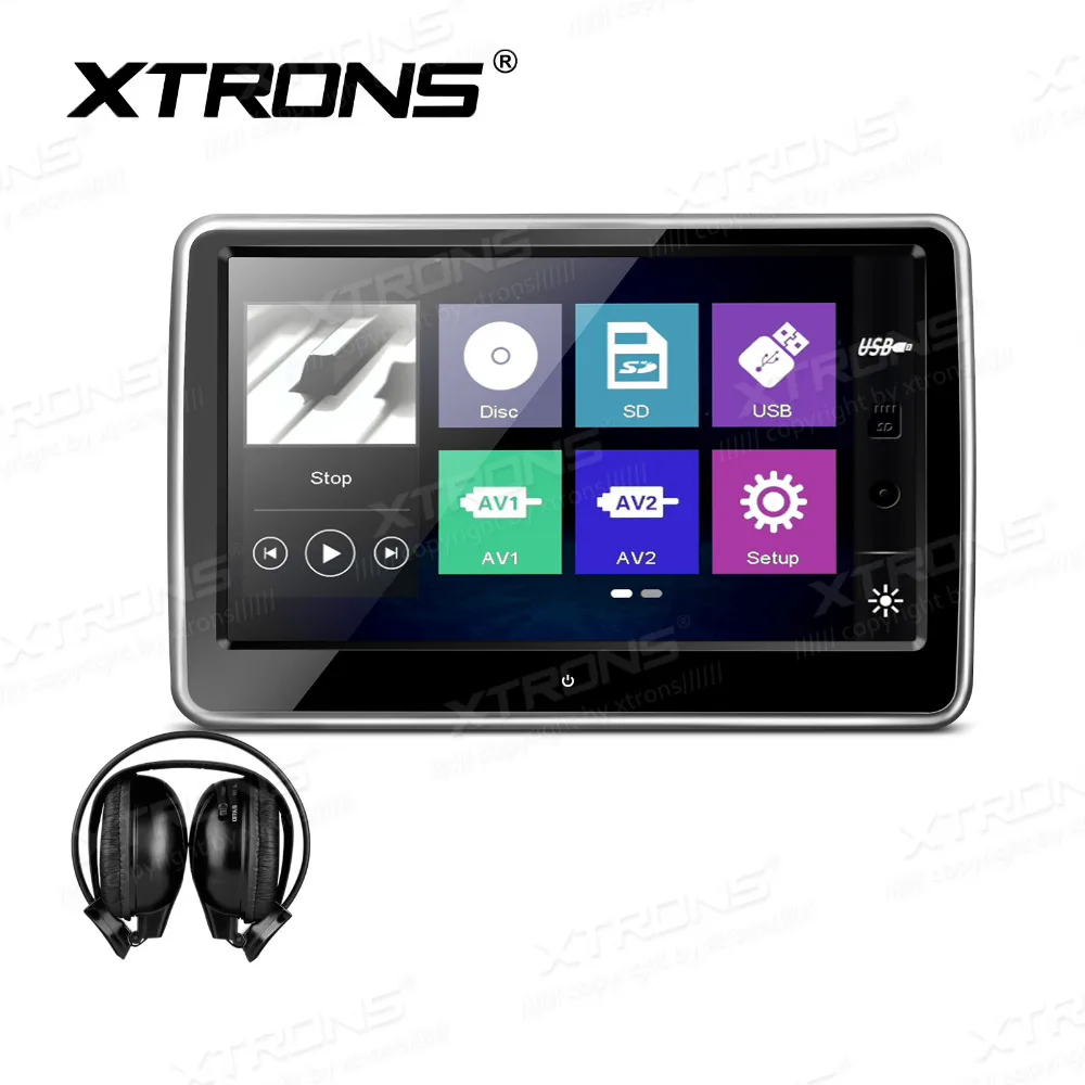 XTRONS 1 шт. монитор 10 &quotHD цифровой TFT емкостный сенсорный экран 1080P видео