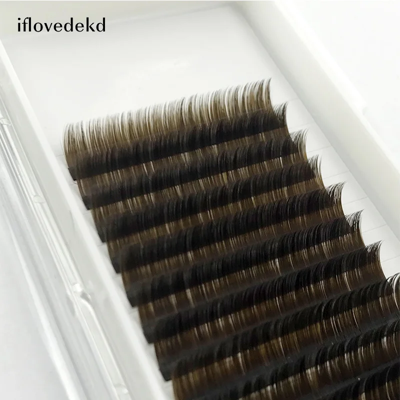 Iflovedekd 12 линий/лоток для ресниц Extensiones 3D корейские ресницы накладные JB/C/D полная