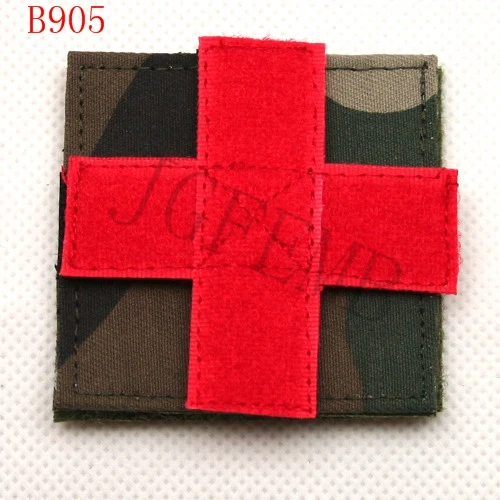 Медицинская спасательная Военная Тактическая нашивка с вышивкой Красного