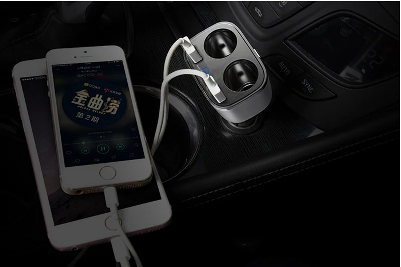 URANT USB Автомобильное зарядное устройство быстрое USB ЗУ для мобильного телефона с прикуривателем разветвитель для iphone Xiaomi Redmi 4X Mi6 huawei