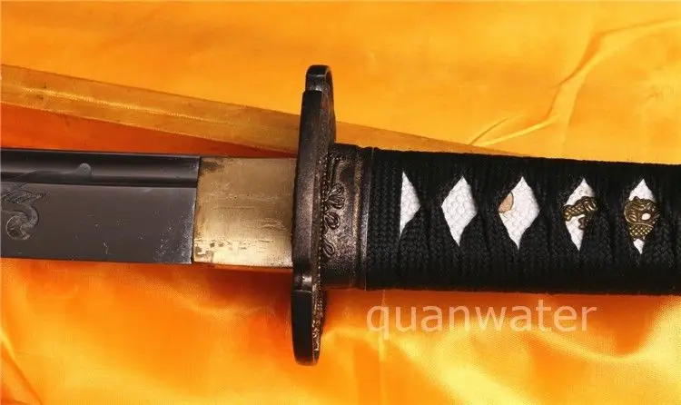 

1060 HIGH CARBON STEEL FULL TANG BLADE DRAGON TSUBA JANPANESE SWORD KATANA SHARP