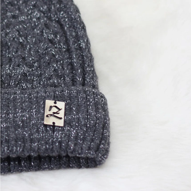 2017 Stylish Winter Warm Women's Wool Knitted Pointy Hat With Plus Velvet Lining Beanie Caps Black Grey Red Colour | Аксессуары для