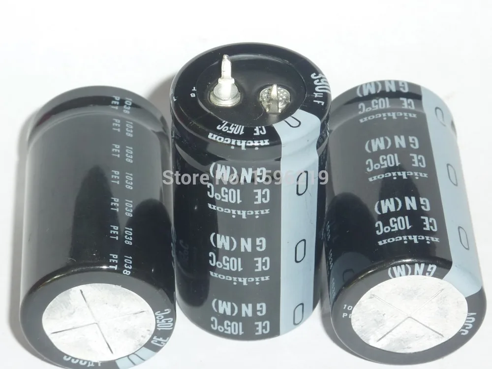 2шт 390 мкФ 350V NICHICON GN серии 25x45 мм Высокое качество 350V390uF алюминиевый