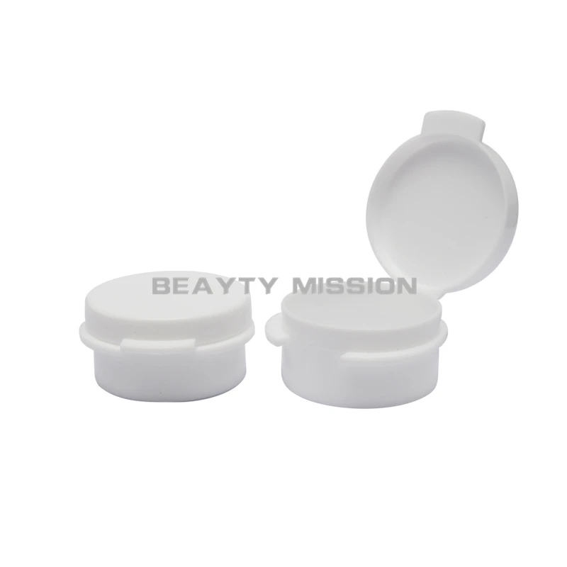 BEAUTY MISSION 200PCS 5g прозрачная/белая маленькая пластиковая коробка мини проба cream jar