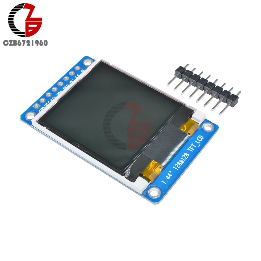 128x128 65K 1 44 &quotTFF модуль ЖК дисплея дюймов ST7735 RGB полноцветный экран SPI IC Замена OLED