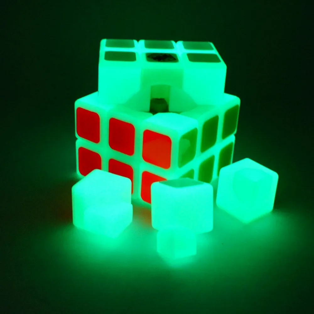 MAGICYOYO зеленый свет светящийся прозрачный 3x3x3 волшебный скоростной Куб ВОЛШЕБНЫЙ