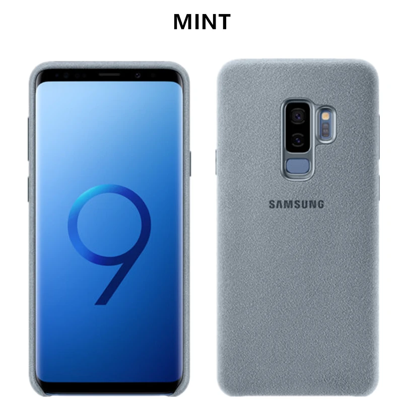 100% Оригинальный чехол Samsung Galaxy S9 / Plus кожаный для защиты от падения противоударный