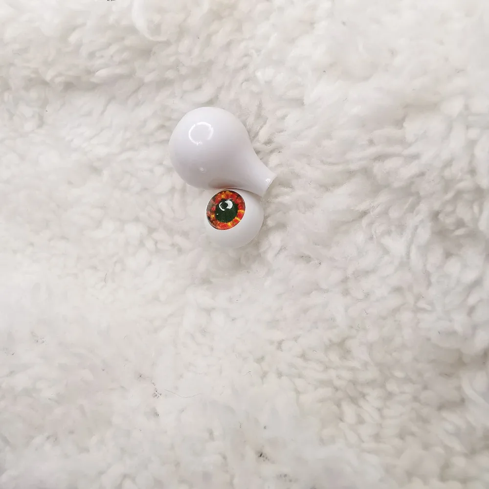 Новинка 1 пара акриловых желтых деревьев DIY BJD Eyes 12 мм 14 16 18 20 22 давление sd msd 1/3 1/4 1/6