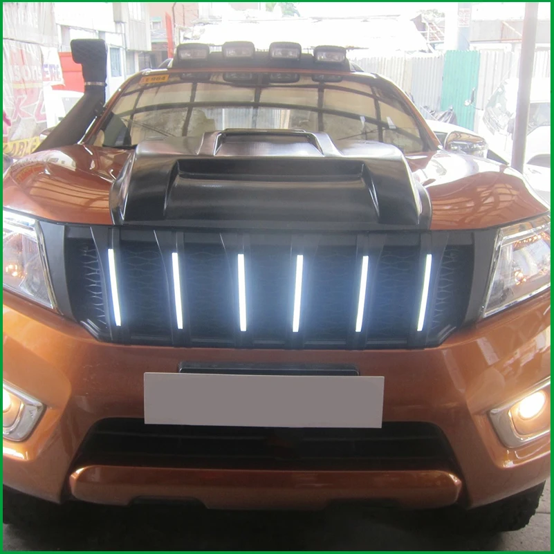 Для NISSAN NAVARA NP300 D23 2015 2018 Модифицированная Передняя гоночная решетка решетки ABS