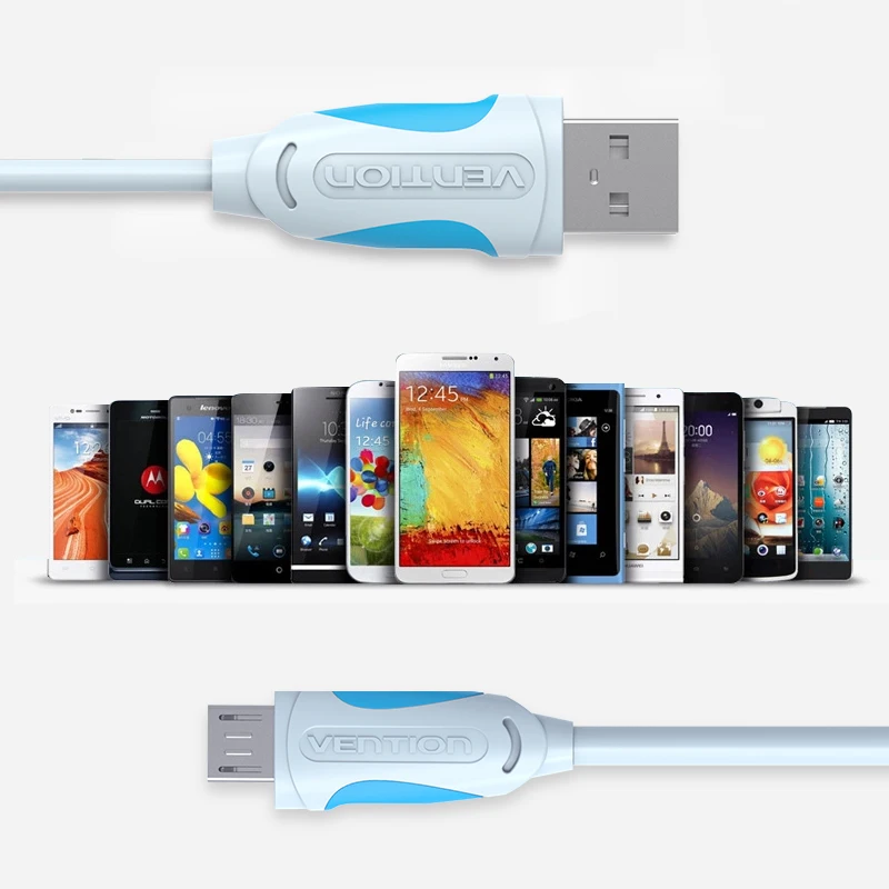 Кабель Micro USB Vention для передачи данных и быстрой зарядки|Кабели данных| |