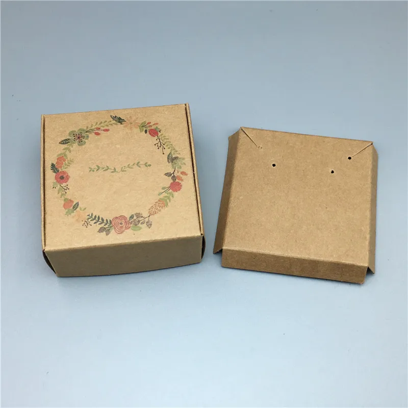 Flower1 Бумажные картонные подарочные коробки для летательных аппаратов, набор украшений, крафт-коробки, ожерелье, подвеска, серьги, дисплеи, коробка - Цвет: Flower1