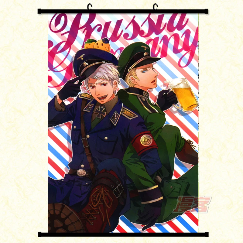 Японское аниме Hetalia: Axis Powers Feliciano Vargas &amp Ludwig Kiku Honda домашний декор настенные