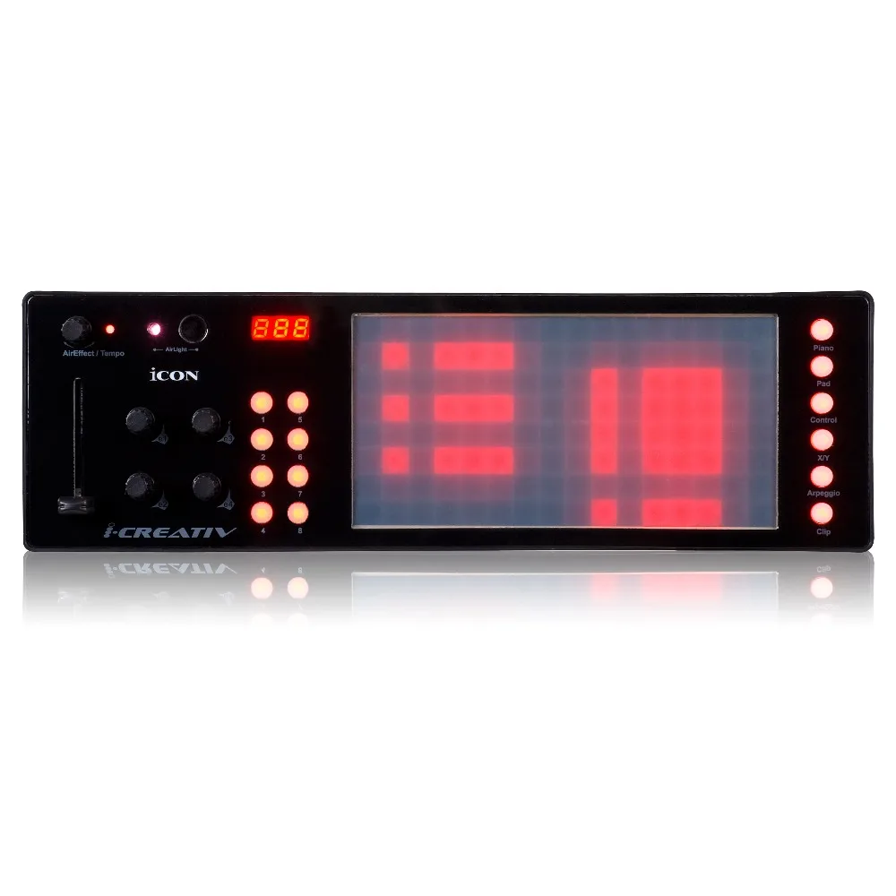 Значок iCreativ USB MIDI аудио контроллер с сенсорным экраном и воздушным светом 3D эффектор фортепианный режим барабанный режим X/Y Pad mode fader mode