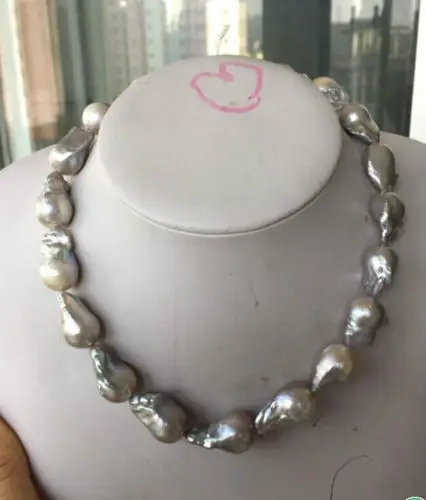 Ожерелье из жемчуга барокко 18 дюймов 20 23 мм|pearl ball necklace|pearl and crystal earringsnecklace name |