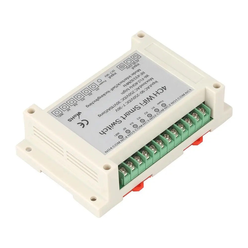 AC DC Wifi переключатель умный дом автоматизация 4 банды приложение дистанционное