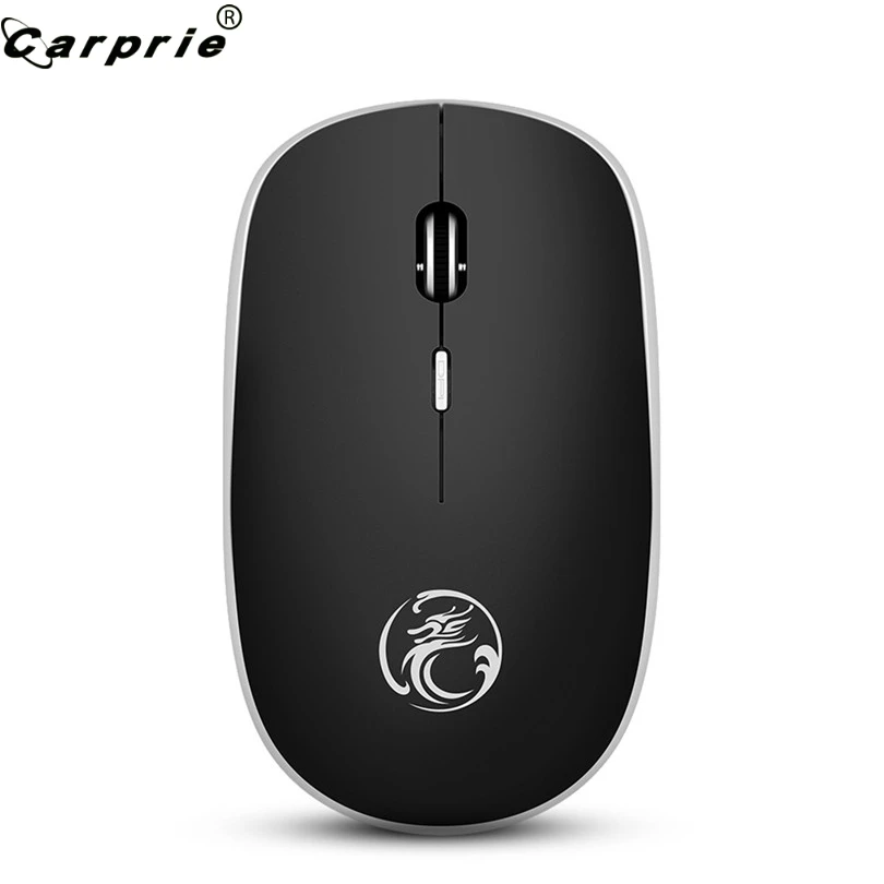 Мышь игровая CARPRIE 1 шт. беспроводная тихий беззвучный USB серый синий красный