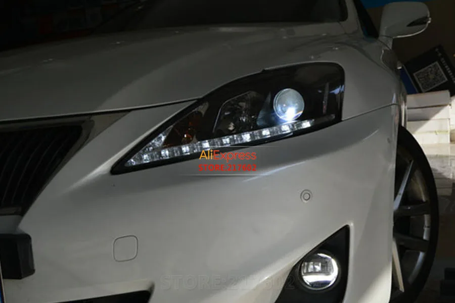 Для LEXUS IS250 головной светильник s Fit 2006 2008 объектив проектора автомобильный легко