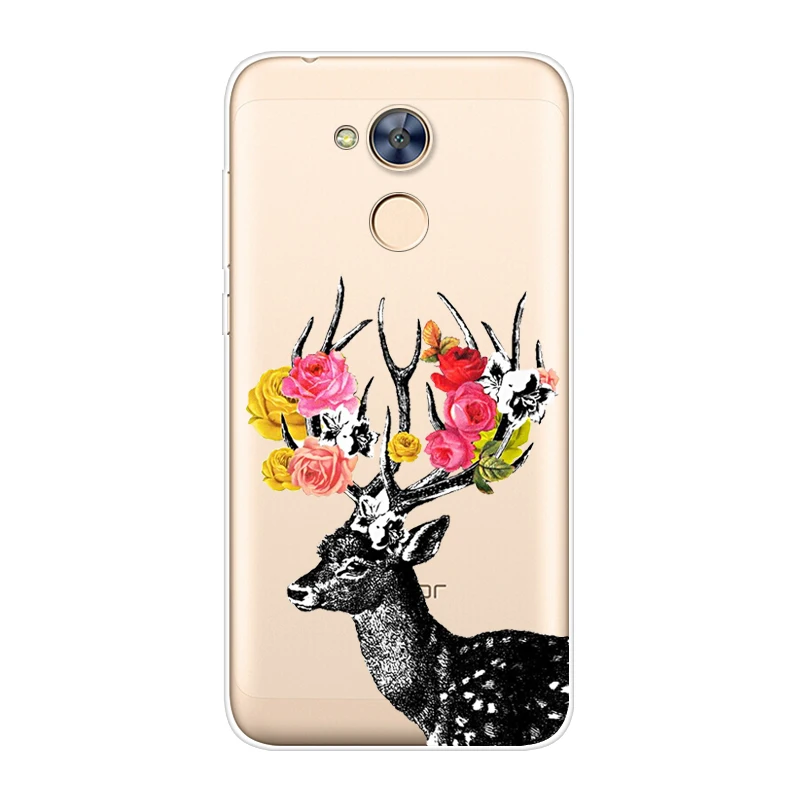 Чехол с мультипликационным рисунком счастливой собаки для Huawei Honor 6A.