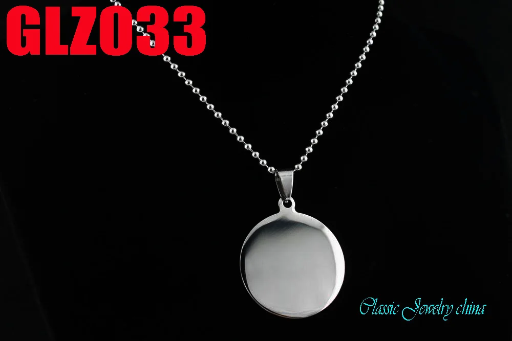 

Подвеска из нержавеющей стали rotundity с двумя бусинами, хороший полированный солдатский кулон, собачья бирка, ожерелье, 10 шт. GLZ033