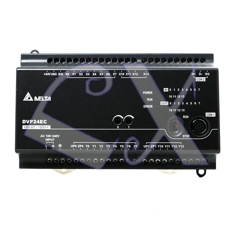 Оригинальный Delta EC2 host DVP24EC00T3 PLC контроллер 100 240VAC 12DI 12DO|Контроллер двигателя| |