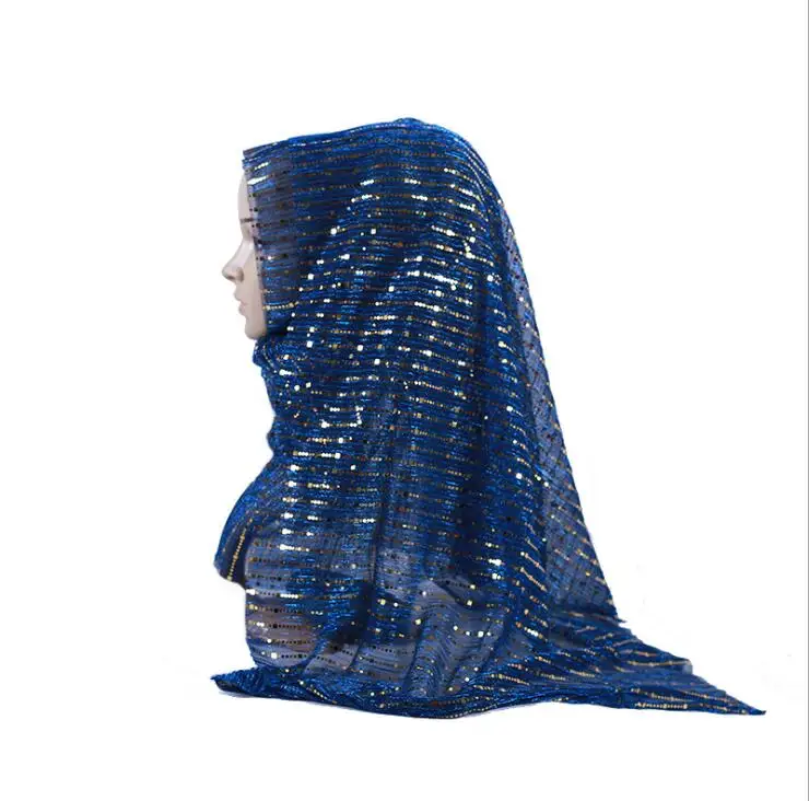 

2019 Summer Shimmer Visose Women Scarf Lurex Muslim Hijabs Turban Glitters Long Shawl Pashmina Sequins Arab Headscarf 180x68cm