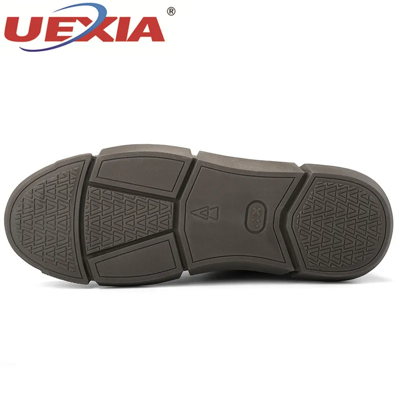 UEXIA Новый Мужские ботинки зимние теплые сапоги Для мужчин обувь модные резиновые
