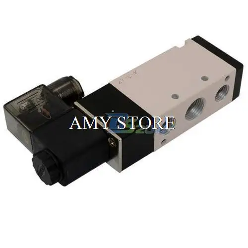 4V310-10 3/" DC 12 V/24 V AC 24 V/110 V/220 V 5 way 2 Позиции пневматический Электрический электромагнитный клапан BSP Air алюминий