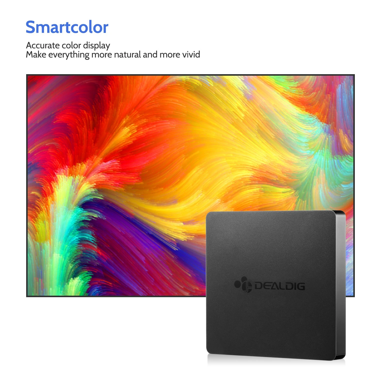 DEALDIG BOXD7 Android 7,1 Smart tv Box 6K Allwinner H6 четырехъядерный телеприставка 2 Гб DDR4 16 Гб 1000 м 2,4 г/5,8 Г WiFi медиаплеер