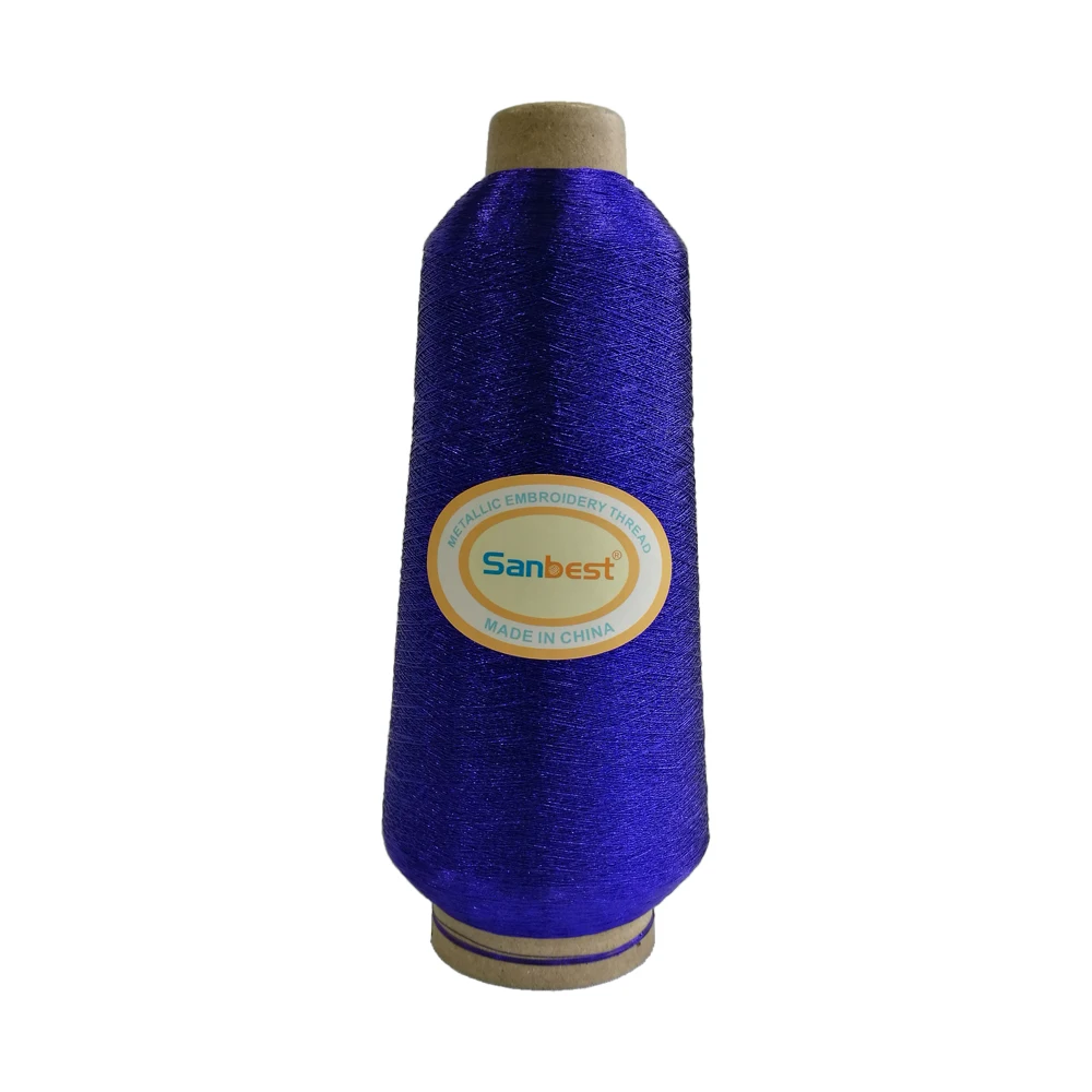 Sanbest Blue Metallic Embroidery Thread for Brother Babylock Janome Singer Pfaff Husqvaran Bernina Machines 125g/ Cone | Дом и сад