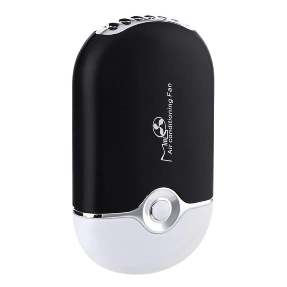 Black NEWCOME USB мини портативный вентилятор перезаряжаемый электрический ручной кондиционер охлаждающий вентилятор сушилка для ресниц - Цвет: Black