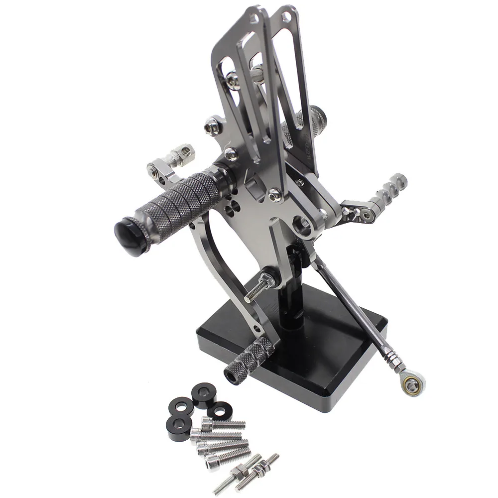 CNC алюминиевый мотоциклетный задний Набор подножки для ног Rearset для Kawasaki Ninja 250 EXC250 Ninja250 2008-2012 2009