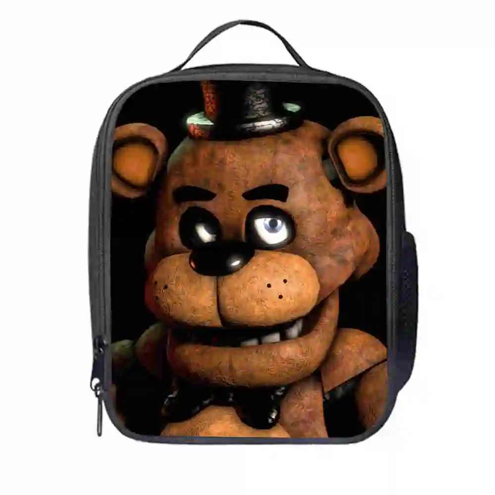 FNAF сумка для ланча индивидуальные Фредди для женщин, мужчин, подростков, мальчиков и девочек, детские сумки Чика; Фокси, школьный изолированный охладитель, сумка-тоут - Цвет: 011LB24