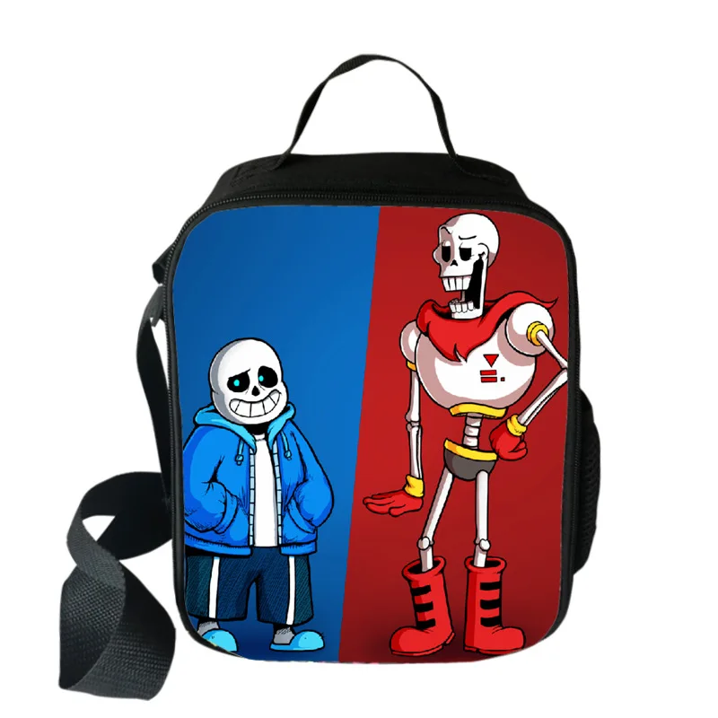 Undertale, детский холодильник, сумка для обеда, мультяшная, для девочек, портативная, термо, для еды, сумки для пикника, для школы, для детей, для мальчиков, Ланч-бокс, сумка