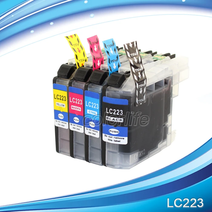 5/4 шт. картриджи для принтера LC223 LC221 BK C M Y|ink cartridge|ink cartridge brotherbrother printer ink cartridges |