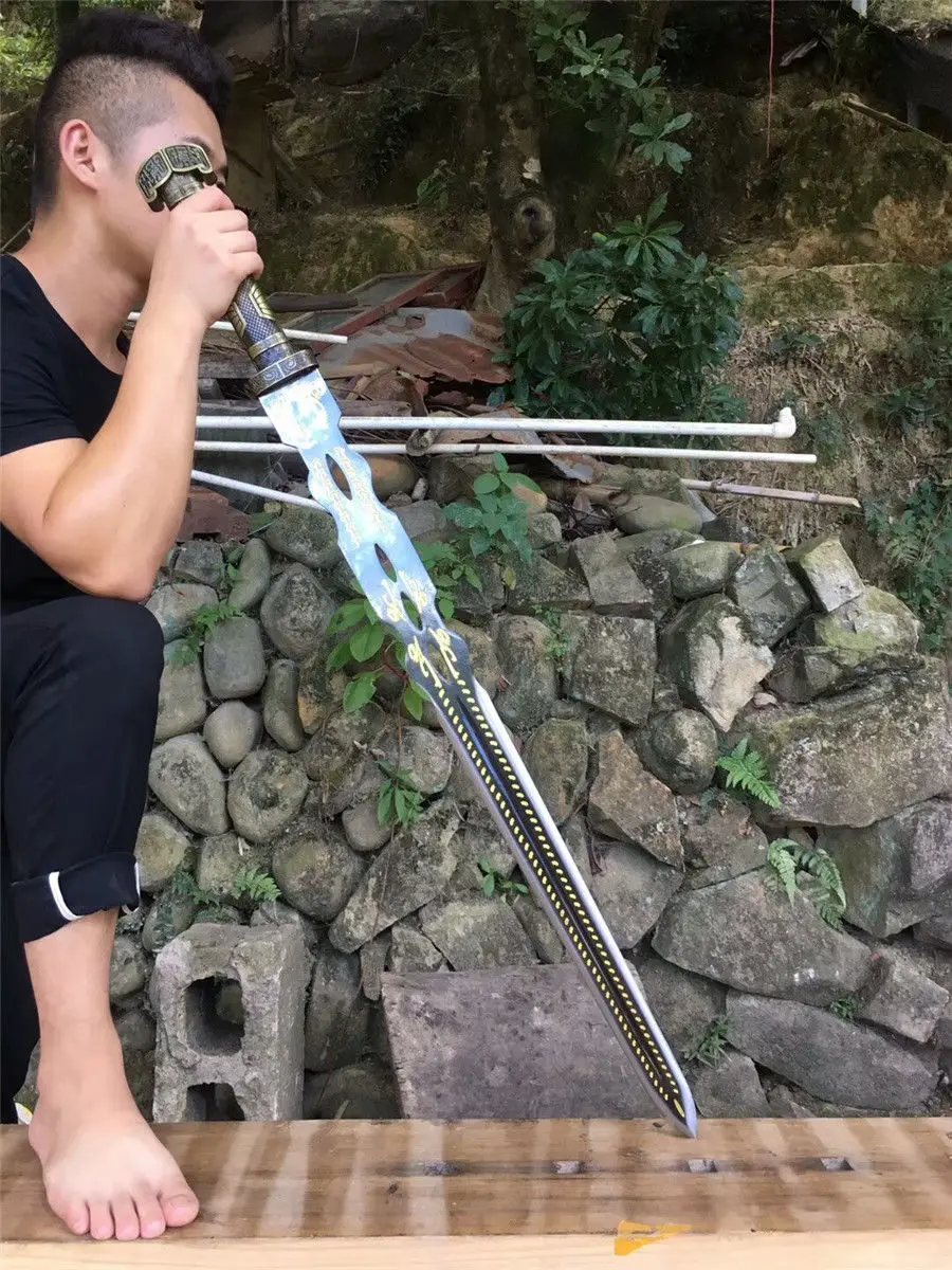 Уникальное китайское лезвие из высокоуглеродистой стали KungFu Jian 1090|Мечи| |