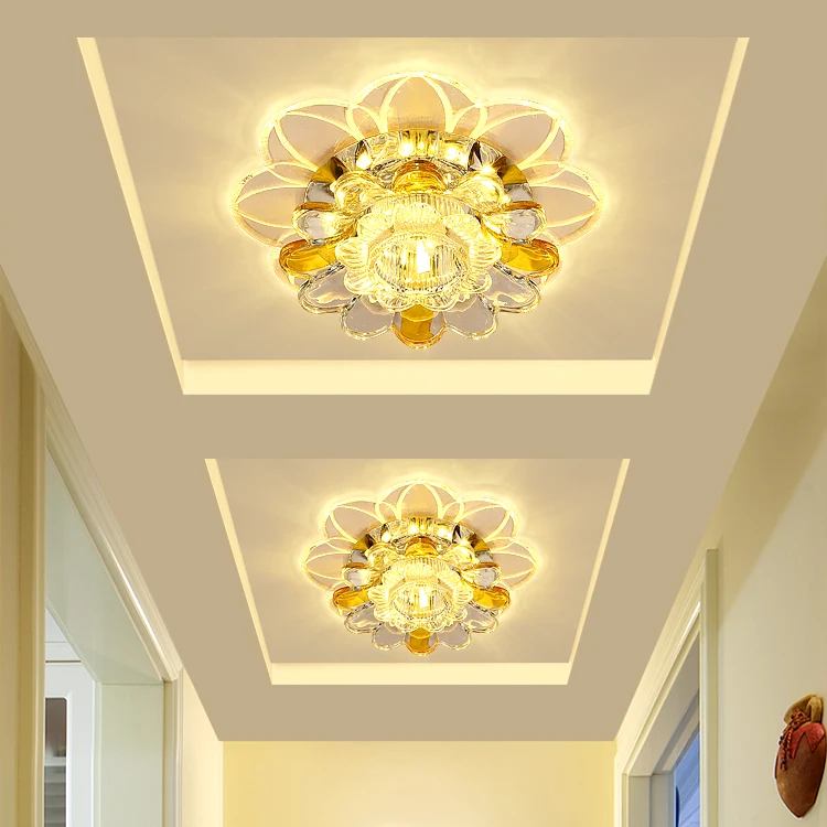 

5W LED Aisle Ceiling Light Modern LED Crystal Lamp Creative Corridor Entrance Stairs Crystal Ceiling Lamp