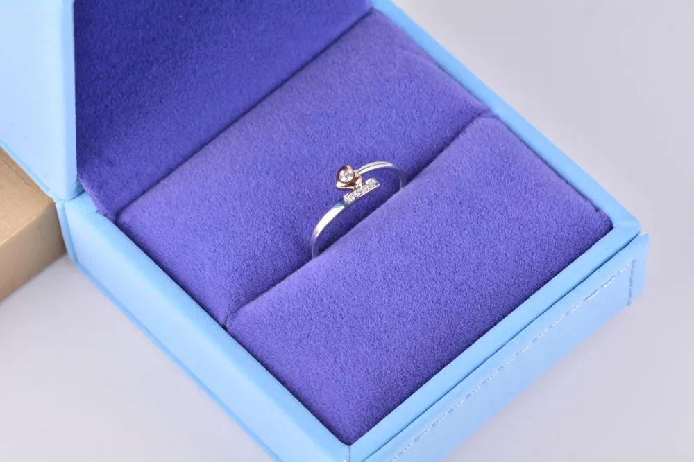 Женское Обручальное Кольцо ANI 18K из белого золота (AU750) сертифицированное