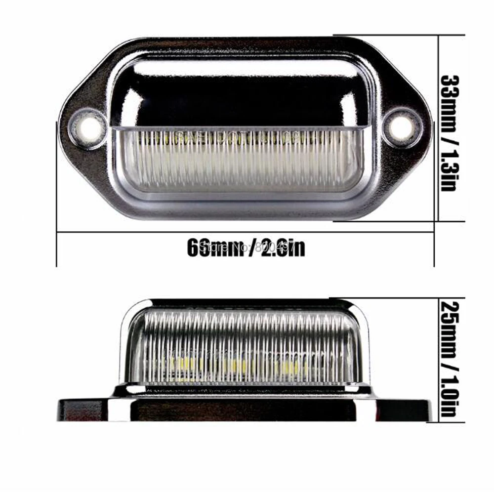 2 x Car LED Number Licence Plate Light Rear Tail Lamp Truck Trailer Lorry Auto Lights for Ford BMW Toyota VW Honda Kia | Автомобили и
