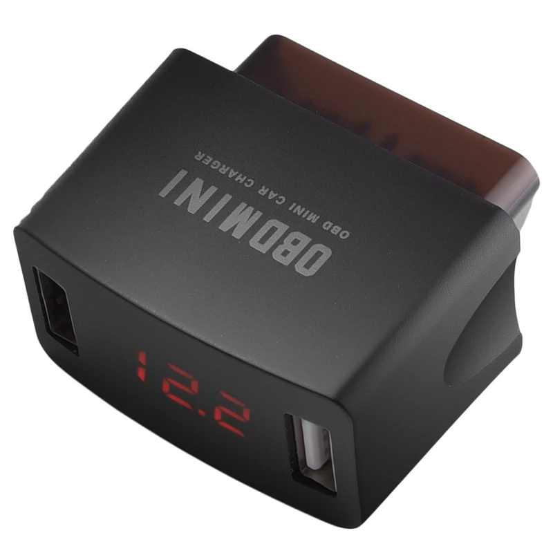 OBD Mini USB Мощность адаптер 16-контактный диагностический разъем бортовой Зарядное