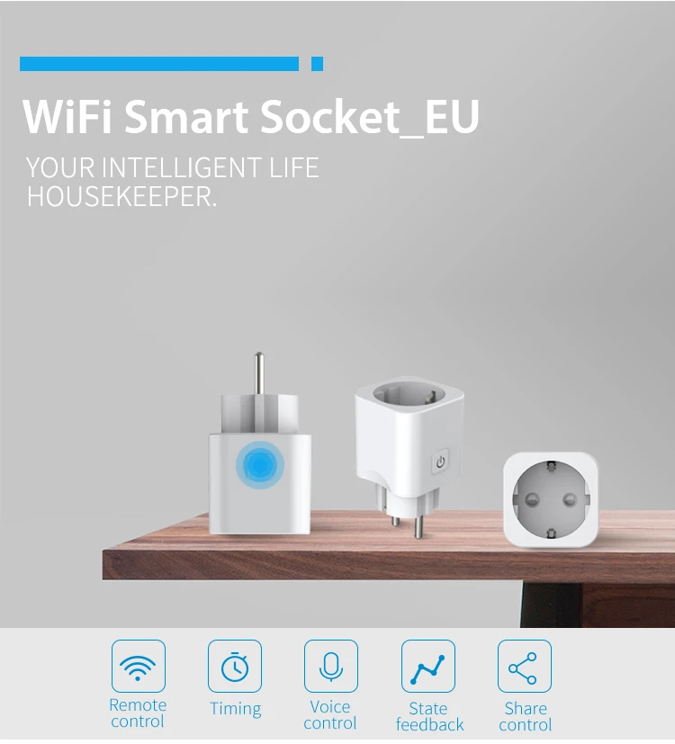 Смарт-розетка Lonsonho eWeLink, Wi-Fi, умная розетка, розетка с европейской вилкой, работает с Alexa Google Home, мини умный дом, автоматизация