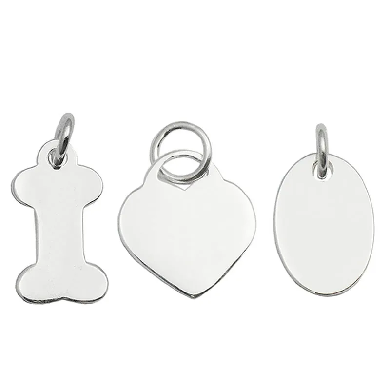 

Beadsnice 925 пробы серебряные штамповочные бирки, подвесные персонализированные подвески, заготовки для изготовления ожерелья или браслета сво...