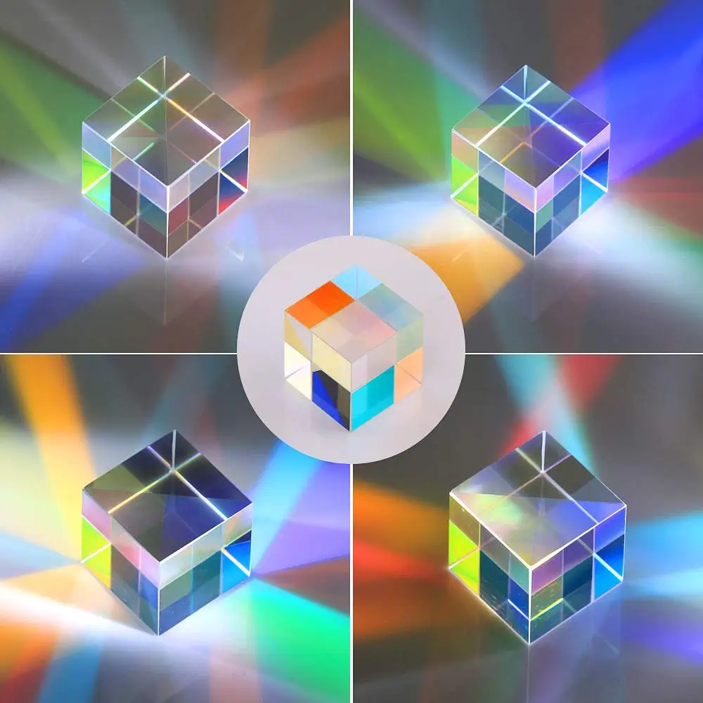 10 шт. 2X2X2cm кубическая Призма дефектный крест дихроический зеркальный