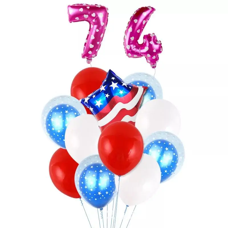 Праздничные воздушные шары в виде пятиконечной звезды честь Дня независимости