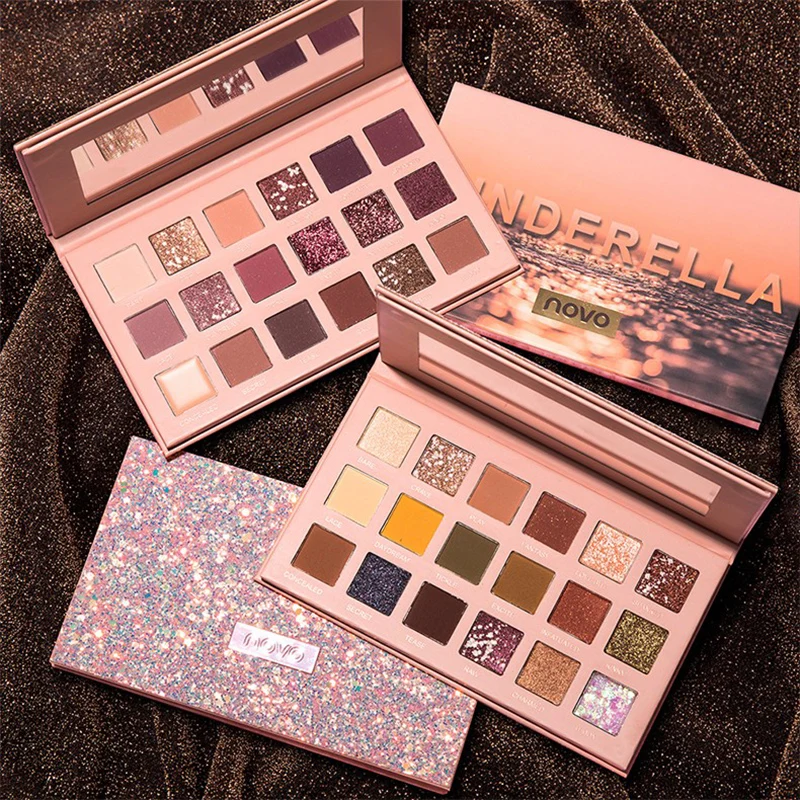 Брендовые матовые блестящие тени для век палитра теней макияжа ночная