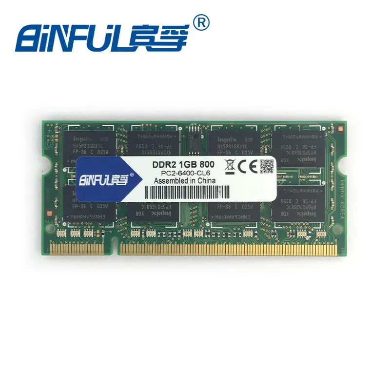 Binful 2GB DDR2 800Mhz PC2-6400S 200pin Laptop Memory Notebook SODIMM RAM memoria | RAMs