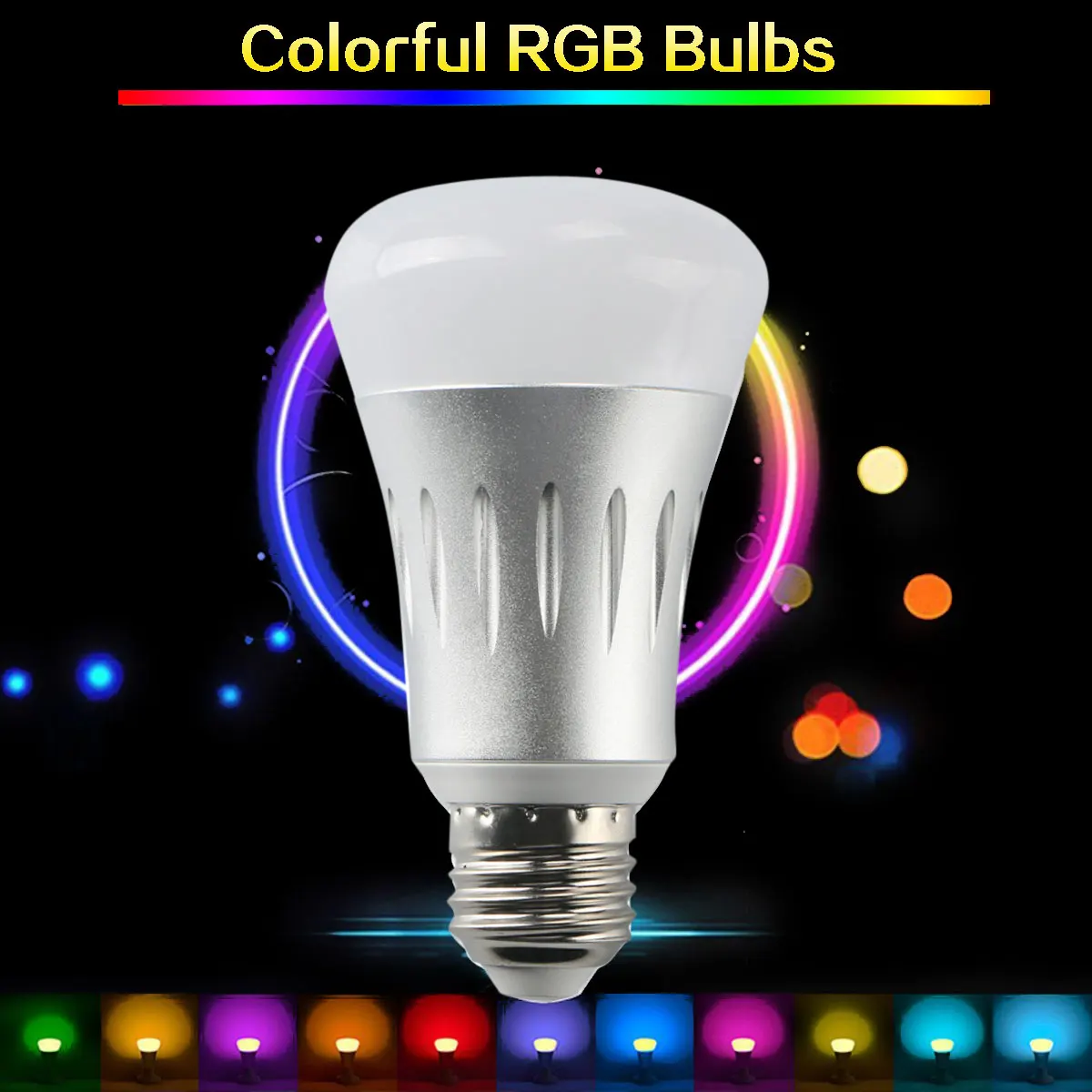 1 шт. умная Светодиодная лампа с регулировкой яркости 7 Вт E27|rgb led lamp|lamp forled lamp |