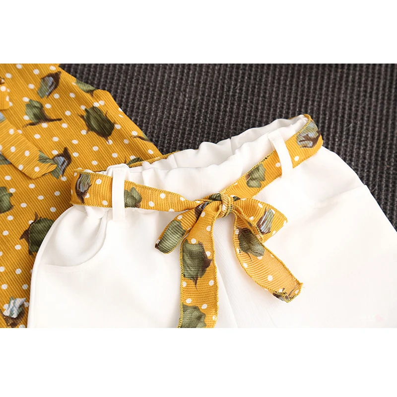 Комплекты для девочек коллекция 2020 года летняя детская одежда шифоновый топ в