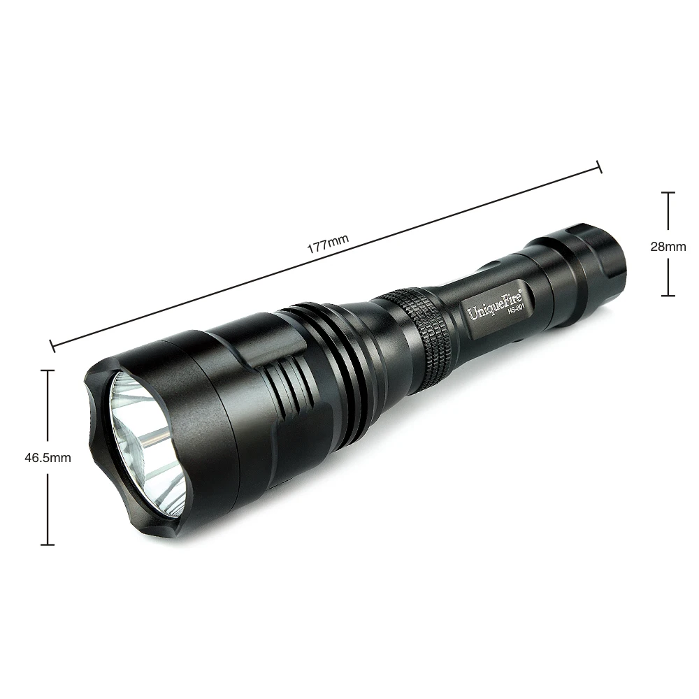UniqueFire HS-801 XRE Красочный светодиодный фонарик мощность на 18650 батарея лампа