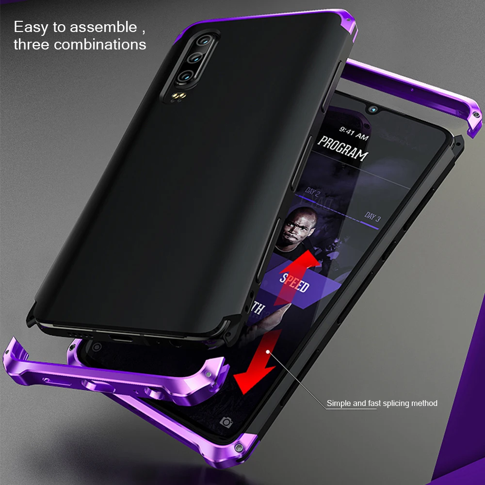 Чехол с металлической рамкой для huawei p30 PRO, чехол с металлическим бампером, пластиковый Роскошный чехол для телефона huawei p30 pro, Жесткий Защитный матовый чехол из ТПУ